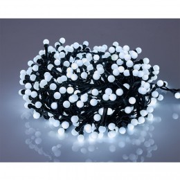 Guirlande lumineuse 400 LED blanc froid fixe clignotant L.10 m