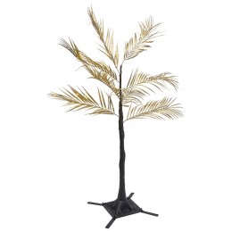 Palmier lumineux 96 MicroLED blanc chaud H100 cm