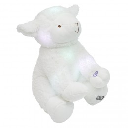 Peluche Mouton blanc lumineux H35 cm