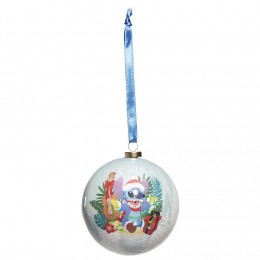Boule de Noël Disney Stitch bleu Ø7,5cm