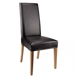Housse de chaise simili noir ou blanc 38x30xH55 cm