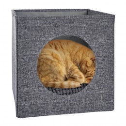 Box de couchage pour chat 31x31xH31 cm