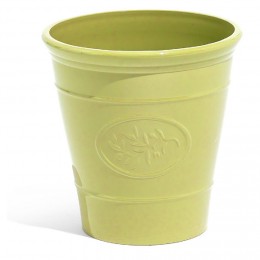 Cache pot design provence plastique vert Ø40xH40cm