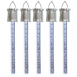 Suspension tube solaire blanc froid x5
