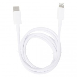 Câble USBC lightning blanc 1m