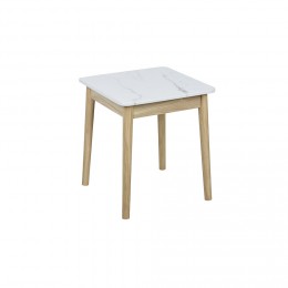 Table d'appoint plateau effet marbre Scarlett 40x40xH45cm