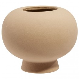 Vase boule céramique marron - Ø13xH11cm