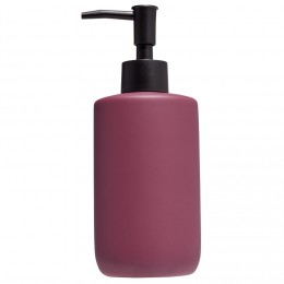 Distributeur de savon céramique violet Ø7xH18,5cm