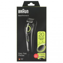 Tondeuse à barbe Braun BT3221 sans fil 20 longueurs de coupe