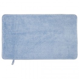 Tapis de bain mémoire de forme bleu 75x45cm