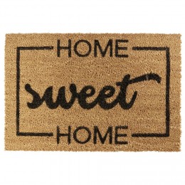 Paillasson coco naturel inscription noire Home Sweet Home 60x40 cm