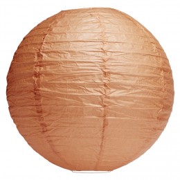 Suspension boule chinoise papier orange - Ø40xH38cm