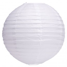 Suspension boule chinoise papier blanc - Ø40xH38cm