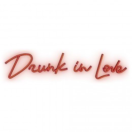 Néon LED Drunk in love rouge 70x18cm