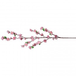 Branche de pêcher artificiel fleurs roses L125 cm