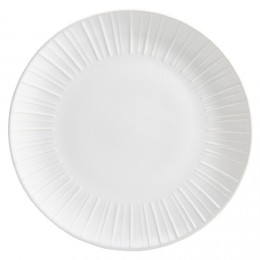 Assiette plate en céramique blanc Ø27cm