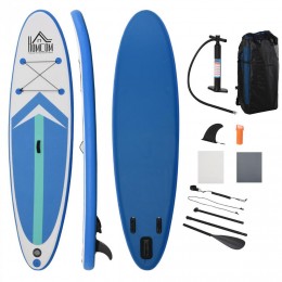 Stand up paddle gonflable surf planche de paddle pour adulte dim. 320L x 80l x 15H cm nombreux accessoires fournis PVC