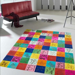 Tapis Moderne POP ROCK AND ROLL Cuir - 80x150 cm