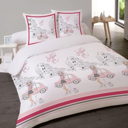 Housse couette 220x240 + 2 taies FASHION GIRL