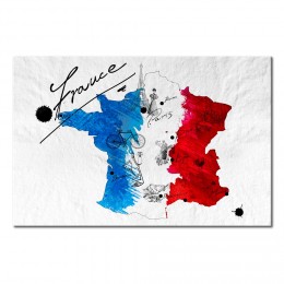Tableau déco France bleu blanc rouge