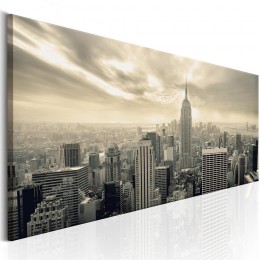 Tableau imprimé Panorama matinal sur New York