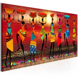 Tableau imprimé Femmes africaines qui dansent