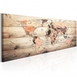 Tableau imprimé Carte du monde carte des rêves