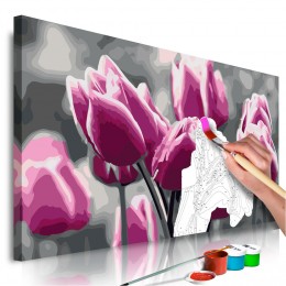 Tableau à peindre par soi-même Champ de tulipes