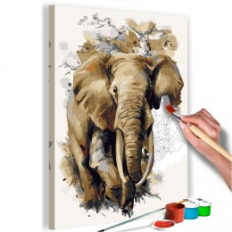 Tableau à peindre par soi-même Éléphant