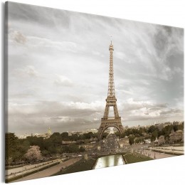 Tableau imprimé Tour Eiffel ciel de Paris