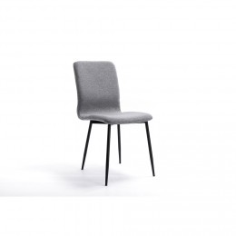Chaise en tissu gris x 2