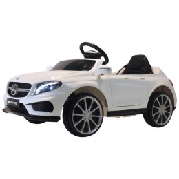 Voiture véhicule électrique enfants 6 V 15 W V. max. 7 Km/h télécommande effets sonores + lumineux blanc Mercedes GLA AMG