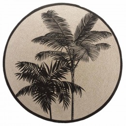 Tapis rond 120 cm Tropic nature coton