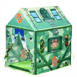 Tente enfant tente de jeu tente militaire dim. 93L x 69l x 103H cm 2 portes polyester vert