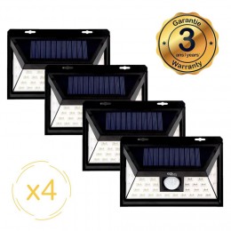 Lampe solaire LED murale EZIlight® Solar one - Pack de 4 lampes