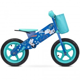 ZAP Draisienne en bois vélo d'apprentissage sans pédale 3 à 6 ans Bleu