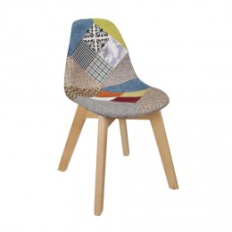 Chaise scandinave patchwork pour enfant