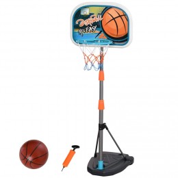 Panier de basket-ball sur pied avec poteau base lestage panneau + ballon + pompe hauteur réglable 1,26 â€“ 1,58 m