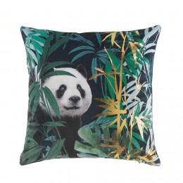 Coussin velours 45x45 Or Pandaline