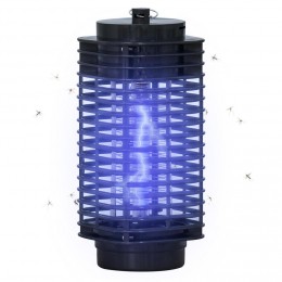 Lampe anti-insectes anti moustique design lanterne tue mouche électrique destructeur d'insectes LED 3 W noir