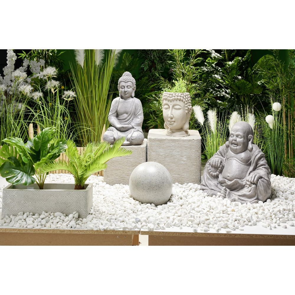 Statue Bouddha assis zen - Décoration zen - Décoration de jardin - Jardin  et Plein air