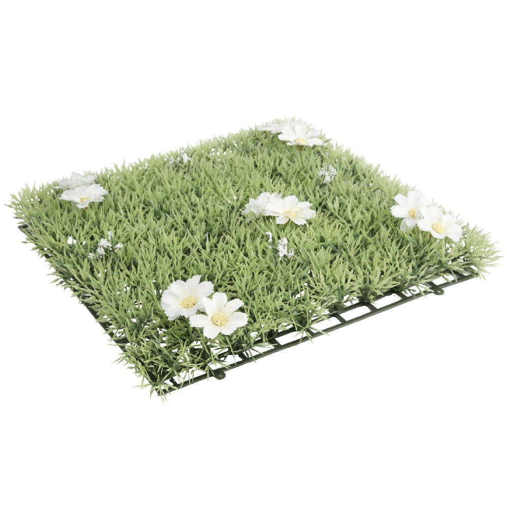 Dalle de gazon artificiel fleurs blanches - Dalle de jardin et gazon  synthétique - Aménagement de jardin - Jardin et Plein air | GiFi