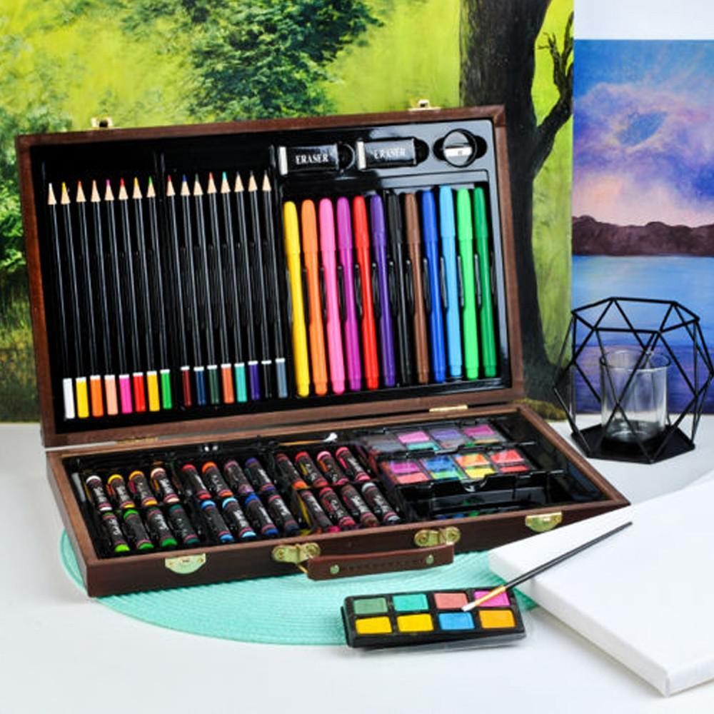 Crayons de Couleur,Malette de Coloriage Enfants Aquarelle Crayon Enfants  Dessin Artiste Kit,Idéal Cadeaux pour Adulte Enfant -150pcs - Cdiscount  Beaux-Arts et Loisirs créatifs