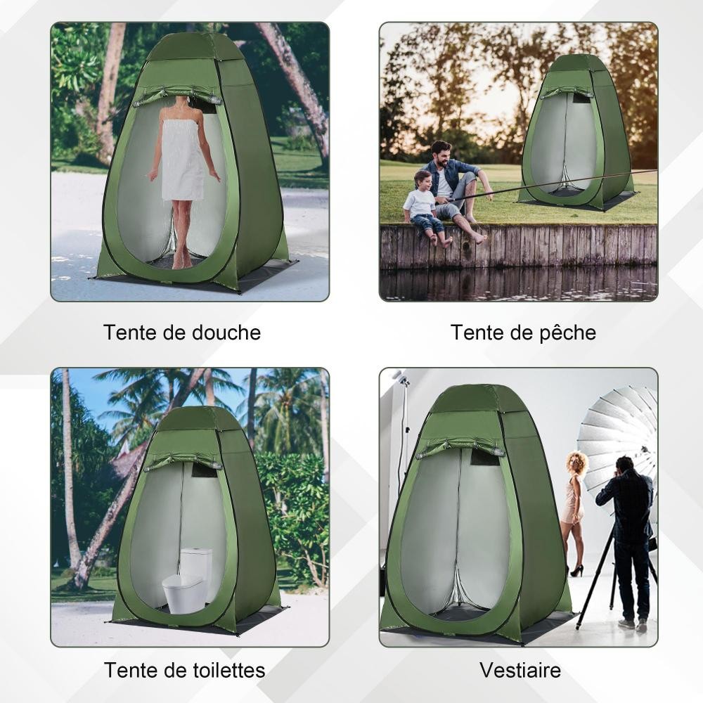 Relaxdays Tente de Douche Camping, Pop Up, HxLxP…