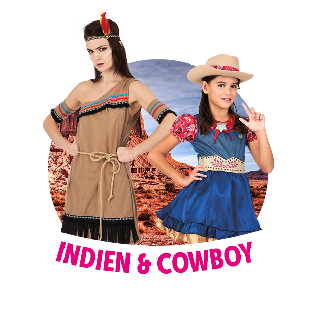 Déguisement double Indien et Cowboy enfant