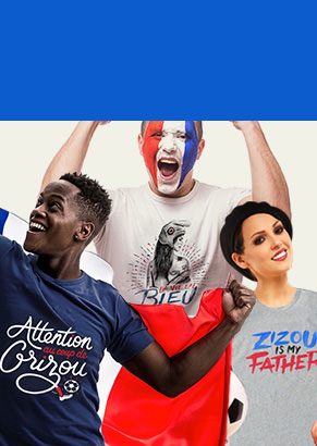 Les t-shirt ENKR soutiennent les bleus avec les t-shirt à message dédiés à la Coupe du Monde | GiFi