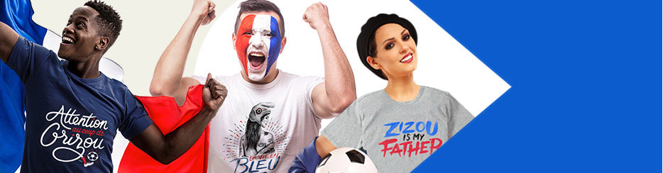 Les t-shirt ENKR soutiennent les bleus avec les t-shirt à message dédiés à la Coupe du Monde | GiFi